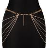 All-match Crystal Korean Body Chain Metal Waist Belts Waist Corset Chain Belts Women Waist Chain