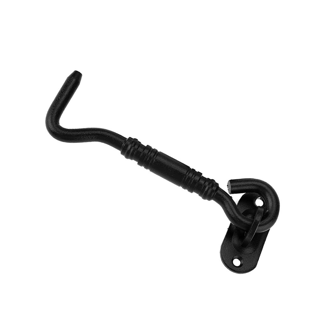 Schwarze Farbe 201 Edelstahl Kabinenhaken und Ösenverschluss für Schuppentor Tür Fenster