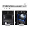 Blue Carbon Fiber GPS Navigation Panel Cover Trim For Corvette C6 2005-2013