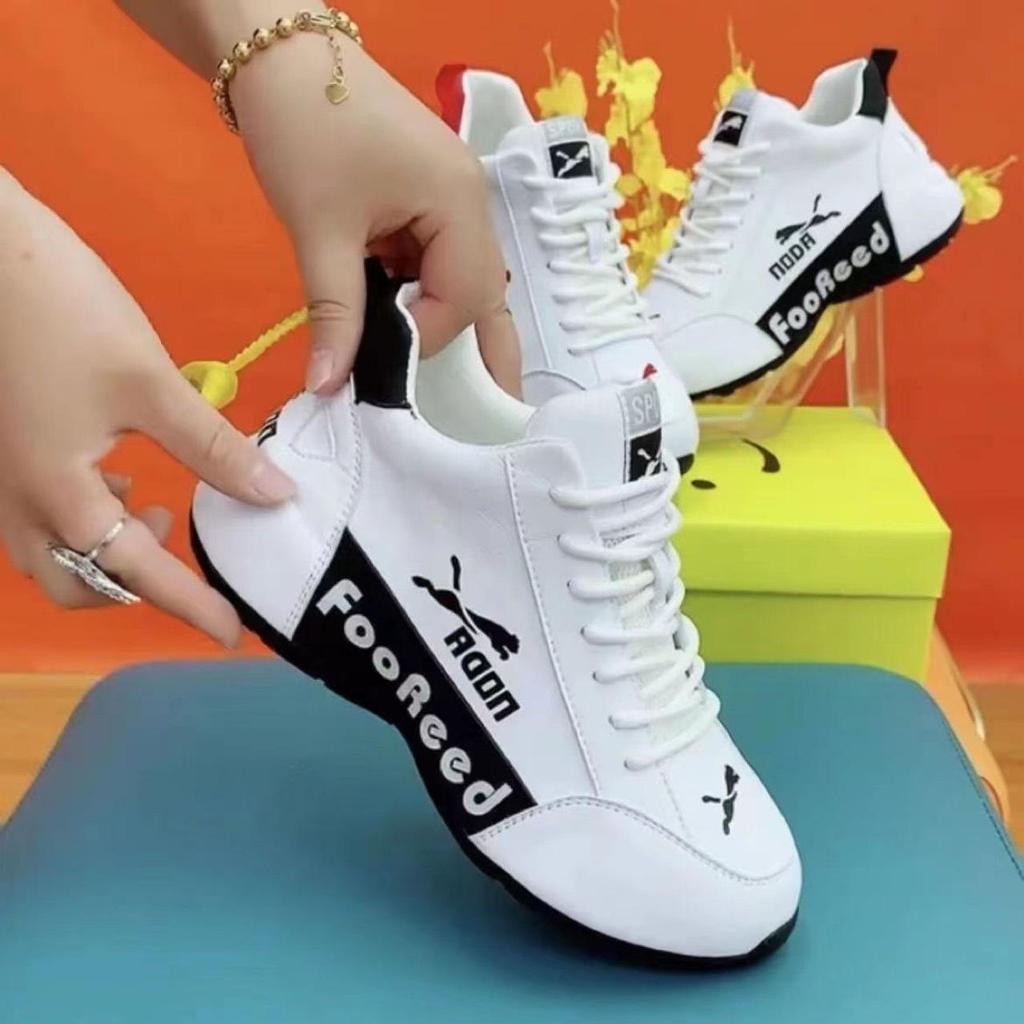 2025 Breathable Casual Korean Leather Shoes - Unisex Trendy Running and Everyday Wear Sneakers