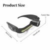 USB Charging LED Glasses Light Full View Multi Functional LED Headlamp Dual Level Light Source Large Flood Riding Fishing Light