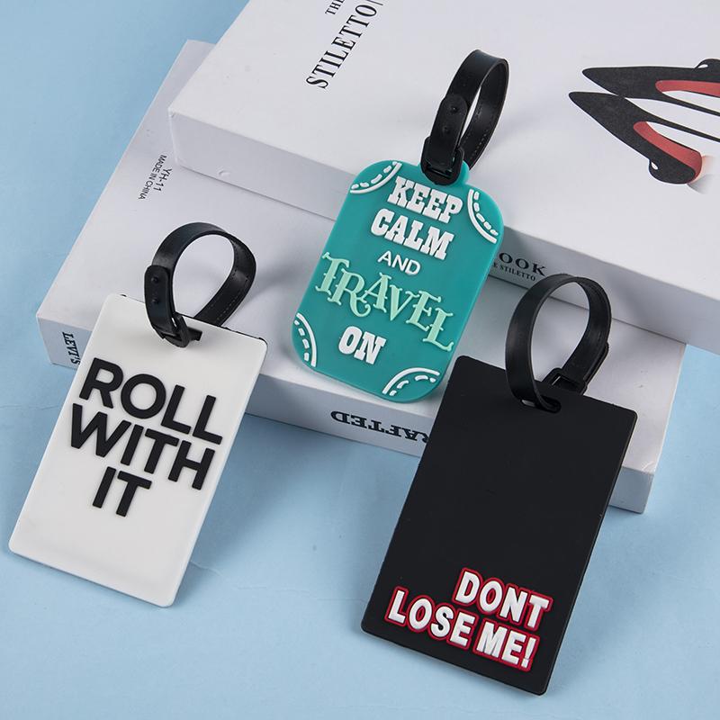 1 Adet Seyahat Aksesuarları Bagaj Seyahat Etiketi Silika Jel Bavul Etiketleri İsim Kimlik Adres Etiketleri Bagaj Biniş Etiketi Taşınabilir Etiket