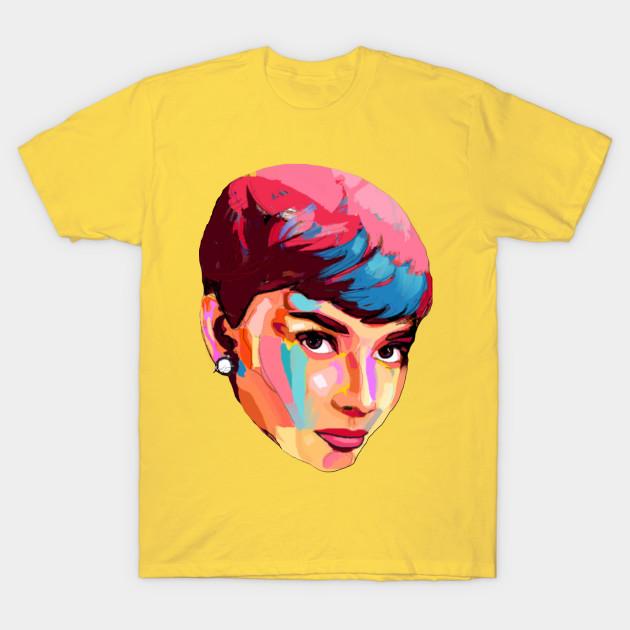 Unisex Fashion TShirt Audrey Hepburn Print TShirt Plus Size S-5XL T-Shirt 100%Cotton Tops O Neck Short Sleeve Tees