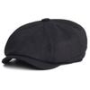 Winter Thick Warm Newsboy Caps Men Soft Octagonal Hat For Male Detective Hats Retro Driver Flat Caps