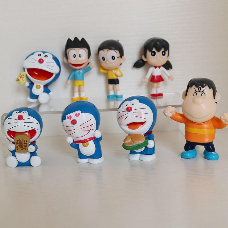 Doraemon Family Photo Figures 8 Styles - Cat Robot Car Ornament Valentine's Day Gift
