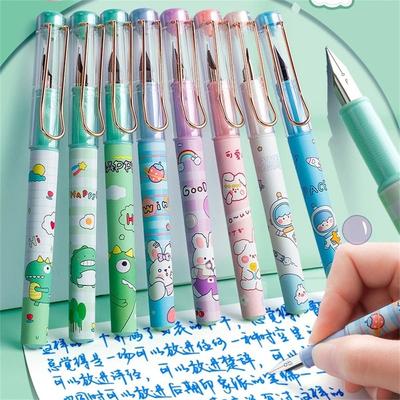 EF 0.38 Mm Blue Student Replacable Ink Inking Pens Signature Pen Fountain Pen Writing Pens