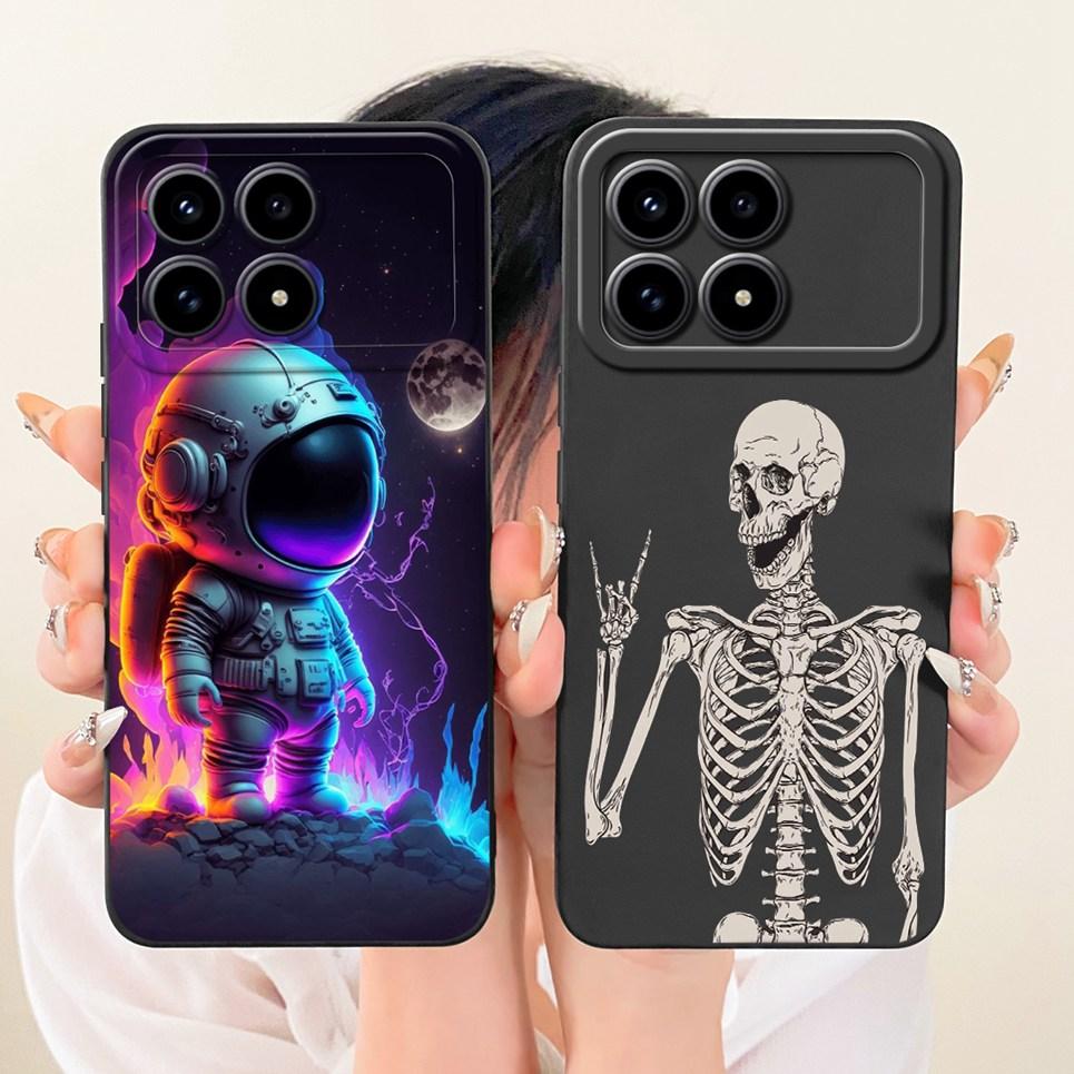 Aesthetic Fashion Phone Case For Xiaomi Redmi K90 Pro Max Poco F8 Pro Ultra Casing Cartoon Cat Dragon Back Cover Soft Silicone