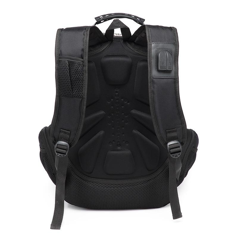 Zaino Impermeabile in Tessuto Business Casual per Studenti Universitari, Zaino Studentesco e per Laptop con Porta USB.