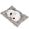 Make Sound Sleeping Dog Toy with Cloth Cushion Simulation Plush Dog Toy Small Dog Doll OrnamentsDalmatian