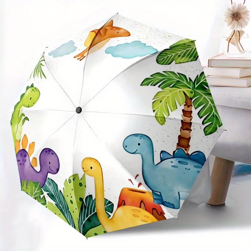 1pc Dinosaur Automatic Open/Close Umbrella, Ideal Fan Gift for Birthday, Christmas, Outdoor Essentials, Trendy Fashion y250828007
