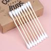 Dual-Headed Wooden Cotton Swabs - Multipurpose Cleaning & Ear Care