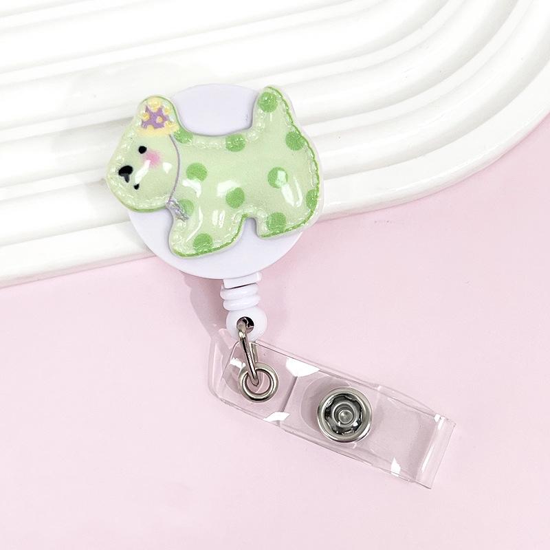 

Staff Badge Holder Stylish Cute Dog Badge Reel Badge Holder Clip Reliable For Office Workers Nurses Doctors