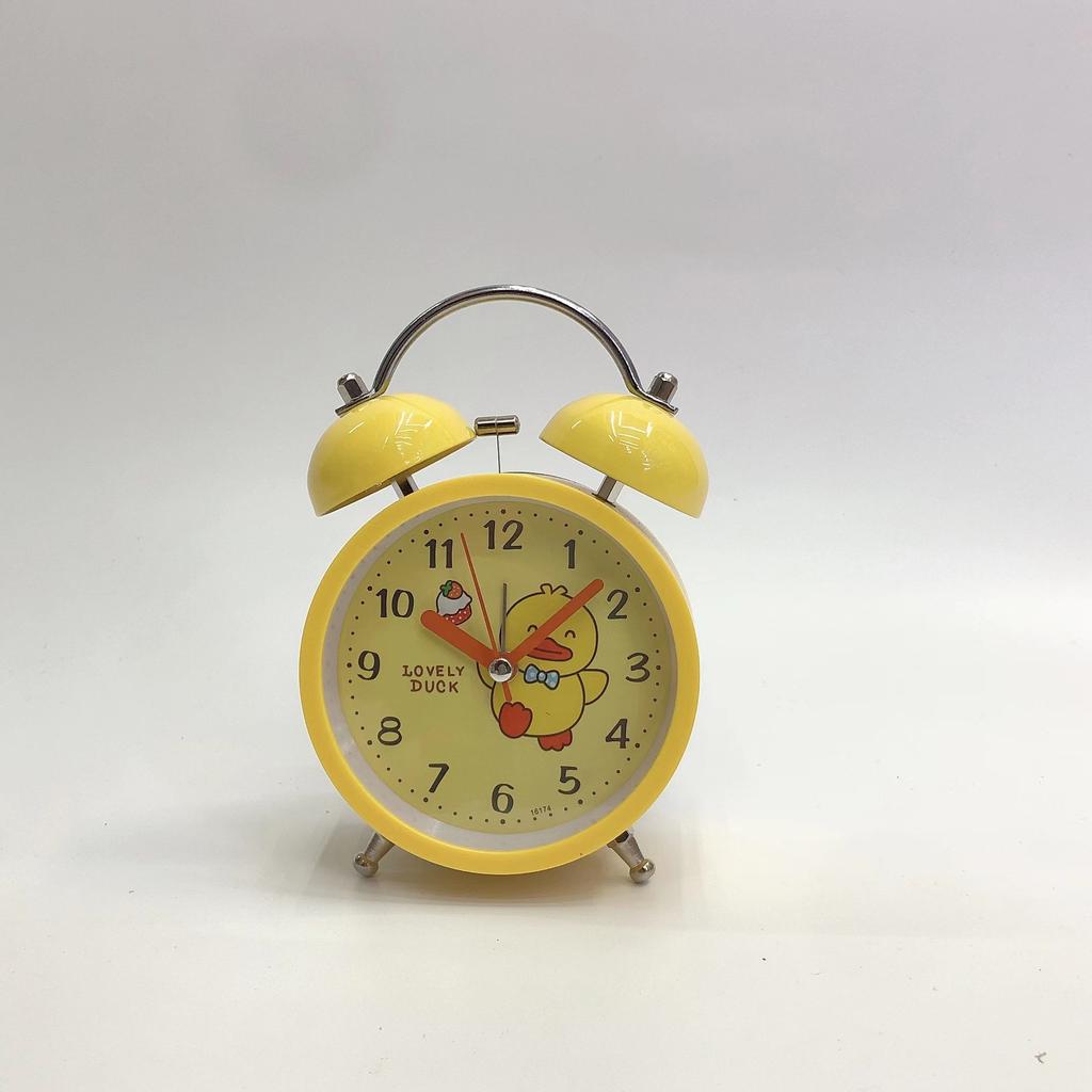 Children's student bedroom bedside clock simple cute creative night light mute ring clock