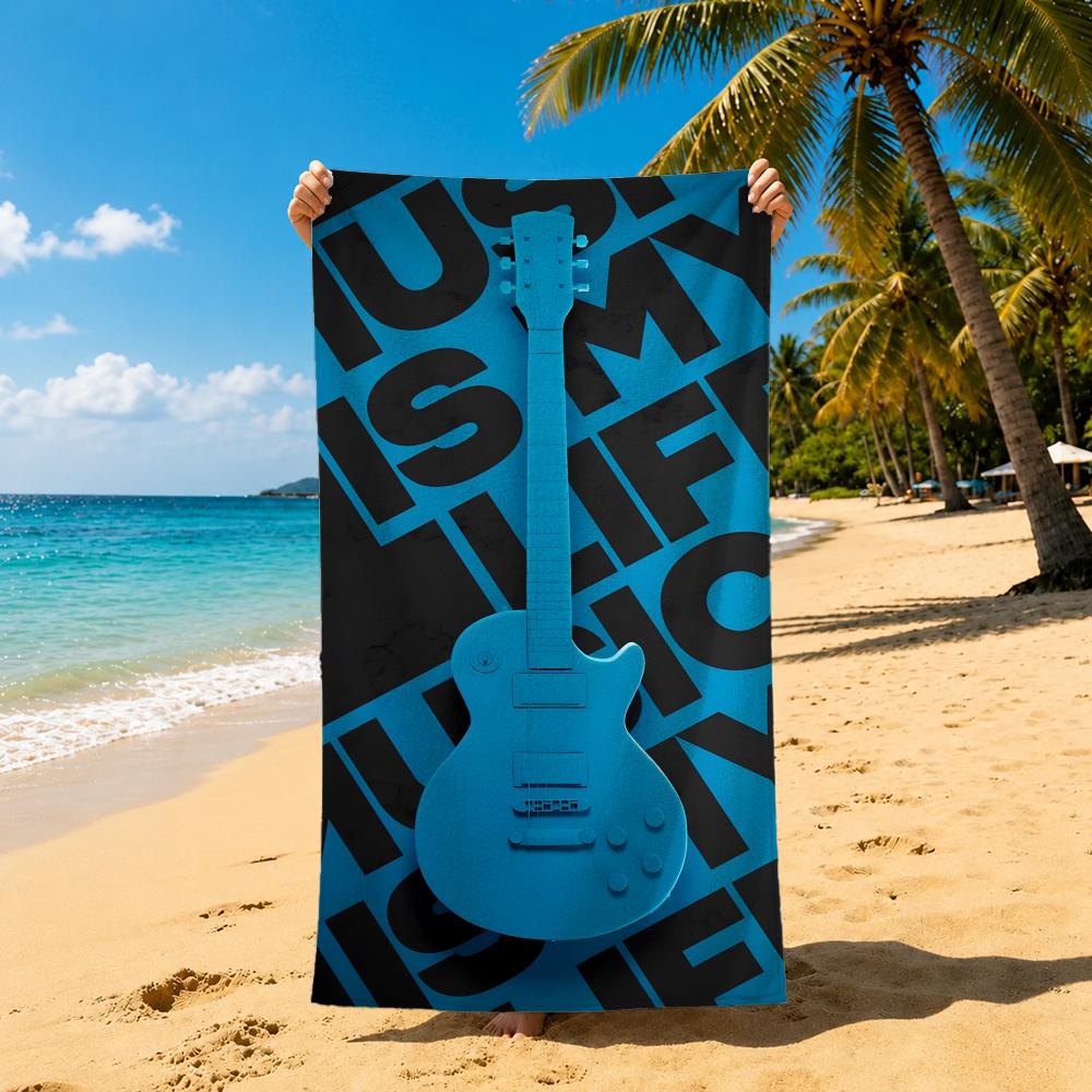 ESP Guitars Towel Towel Soft Pool Gift For Travel Gym Shower Cool Camping Quick Dry Sports  Large Beach Towel