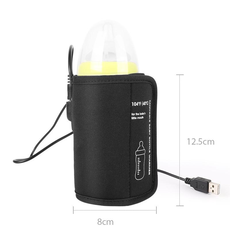 USB Milk Water Warmer Reisevogn Isolert Bag Baby Bærbar Sykepleie Flaske Varmere