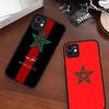 Morocco Map Flag Matte Silicone Phone Cases For IPhone 16 13 15 12 11 Pro Max Plus For IPhone 14 15 Pro