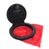 Black Deck Plate Kit Round Deck Hatch Cover with Red Waterproofing Bag for Kayak Boat Fishing Rigging 8 Inch
