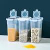 Plastic Sealed Food Grains Storage Box Cans Transparent Rice Bucket Cereal Dispenser Fridge Organizer Containers For Kitchen