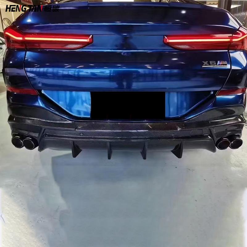 BMW X6 G06 AC Carbon Fiber Rear Diffuser Bumper Lip Spoiler