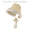 Foldable Lace Trim Hats Sun Protection Straw Sun Visors High Quality Straw Hat  Women Girls
