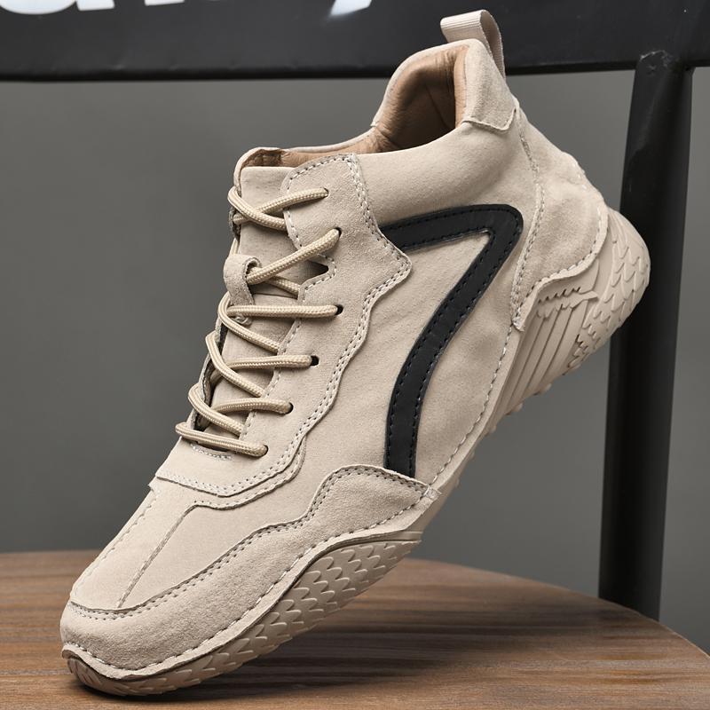 Fashion Brand Winter Men's Boots Keep Warm Genuine Leather Outdoor Snow Boots Comfortable Men's Ankle Boots Outdoor Casual Men's Shoes