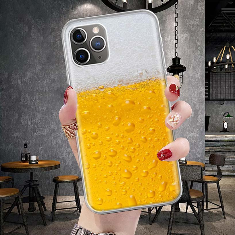 Food Fries Beer Cheese Sushi Cookie Soft Phone Case For IPhone 11 17 Air 16E 16 Pro Max 15 + 14 Plus 13 Mini 12 Apple 7 SE 8 Fun