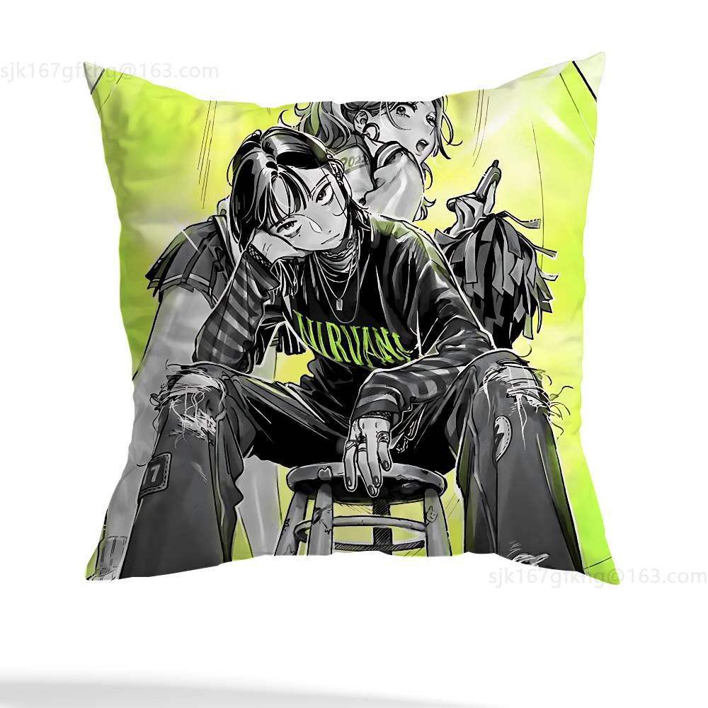 The Guy She Was Interested Pillow Case Anti-dustmite Pillowcase Invisible Zipper Silky Short Plush Sofa Cushion Cover