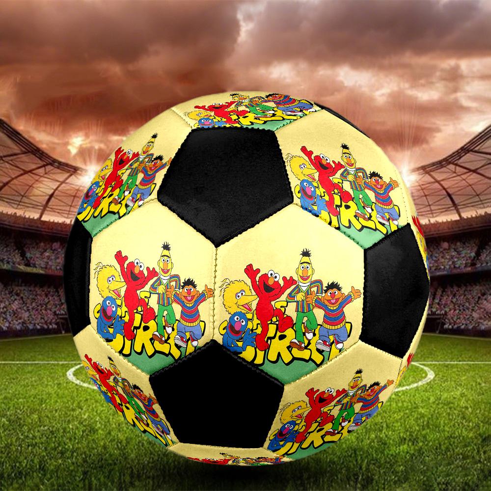 Sesame Street2 Soccer Ball Colorful All Ages Machine Stitched PVC Competition Ready Durable High-Bounce.SIZE5