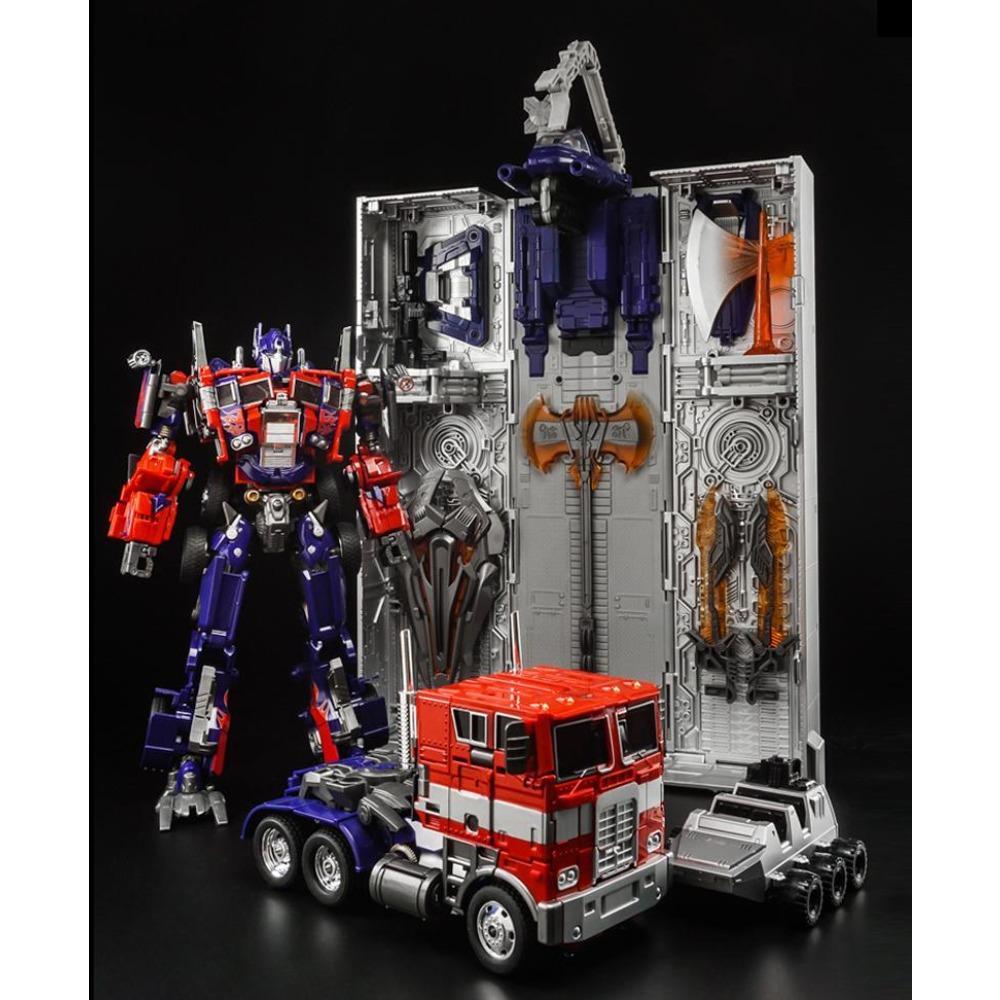 Transformation Playthings Optimus MPP10 XP10 YOUHU WJ Black Apple Trailer G1 Flat Head Column OP Commander Deformation Robot Car Model