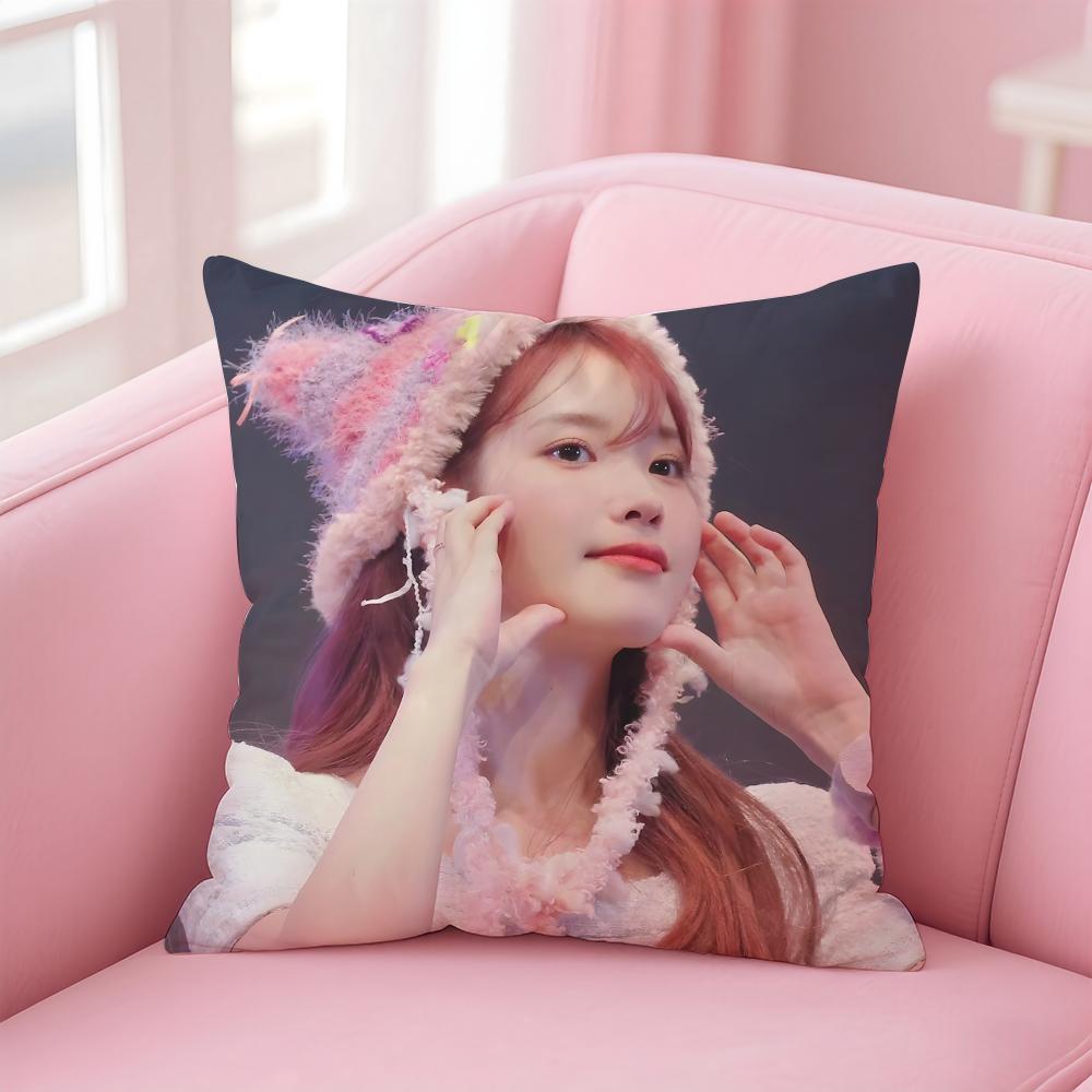 singer versatile IU LLee Jieun Cushion Cover Pillow Case Soft Skin Friendly Fabric Concealed Zipper