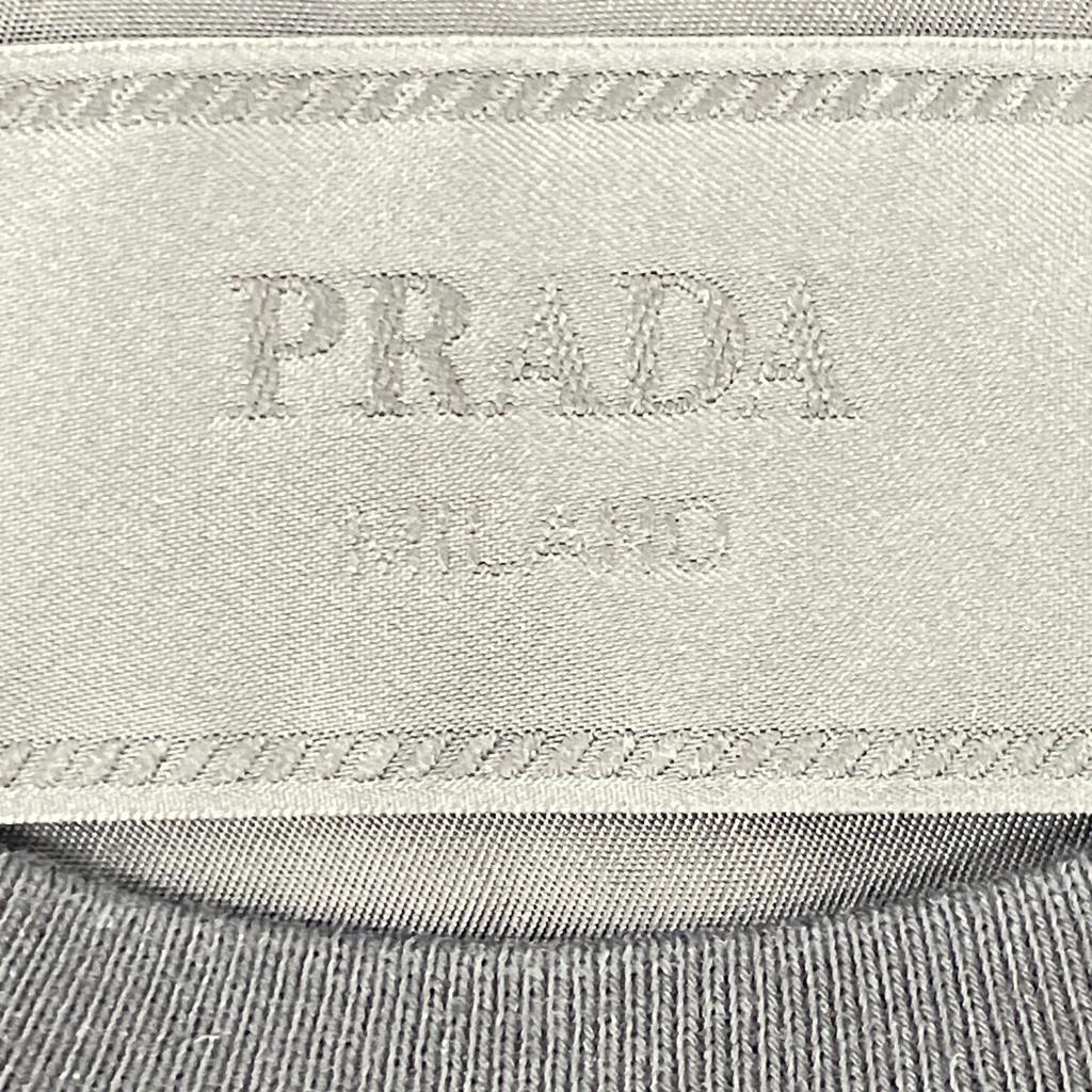 PRADA 24 years UJN661 Black Re-Nylon Jersey T-shirt tops M blackUsed