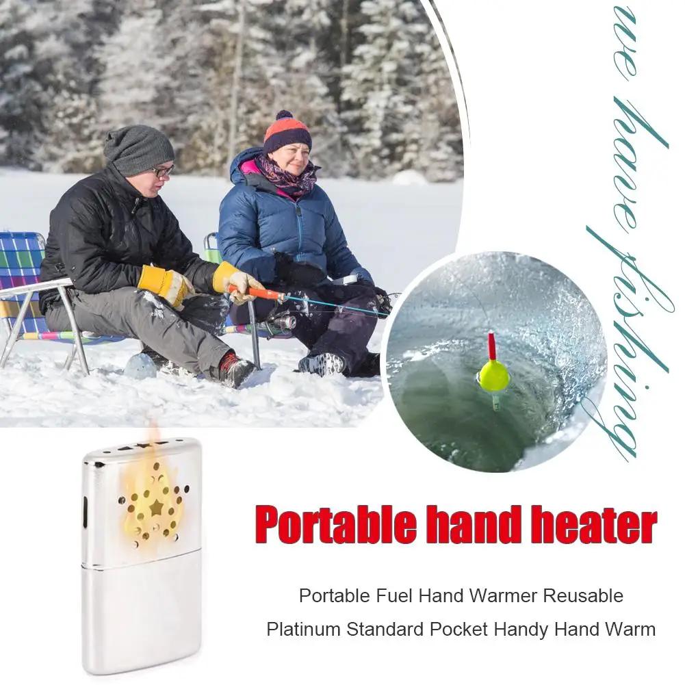 Portable Fuel Hand Warmer Reusable Standard Pocket Hand Warmers Long Lasting Winter Heater For Outdoor Hunting Camping Catalyti