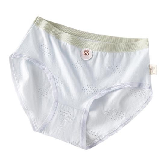 High School Student Panties Seamless Mid Waist High Elasticity Hollow Out Good Breathability