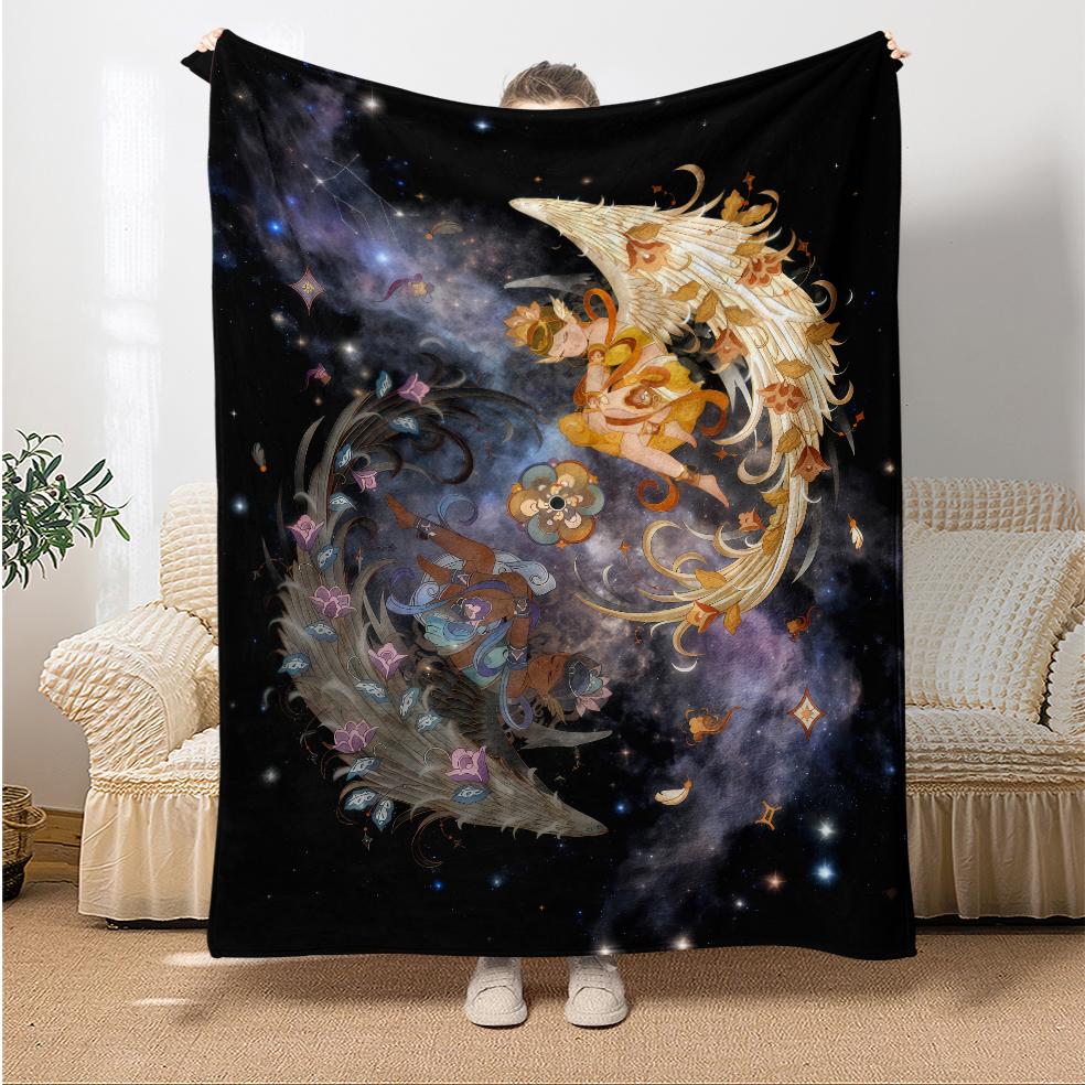 The Twelve Zodiac Signs Thin Blanket Bedrooms,living Rooms,sofas,offices,napping,camping,outings,girls' Gifts Blanket