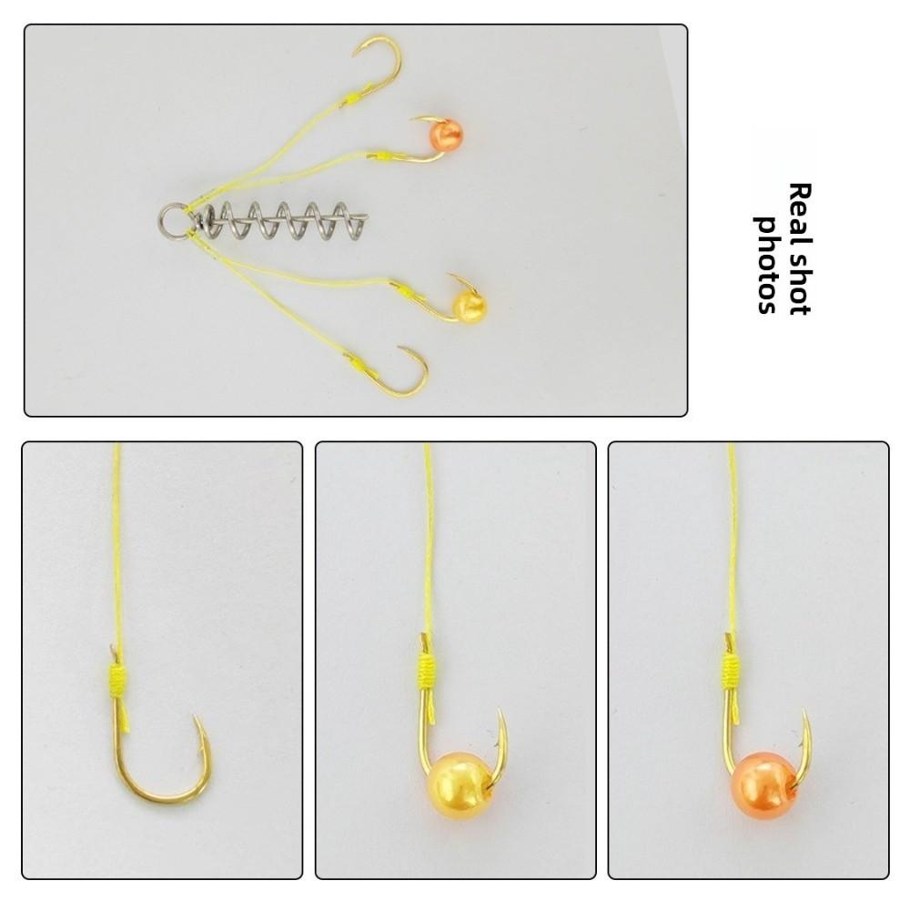 7pcs Set Anti Winding Springs Fishing Tackle Explosion Design Lure Trap Hooks  Fishing Bait