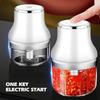USB Rechargeable Electric Kitchen Chopper 250ml with 3 Blades & 2 Speeds, Mini Onion Chopper for Fruits Vegetables Nuts Meat Baby Food Sauces
