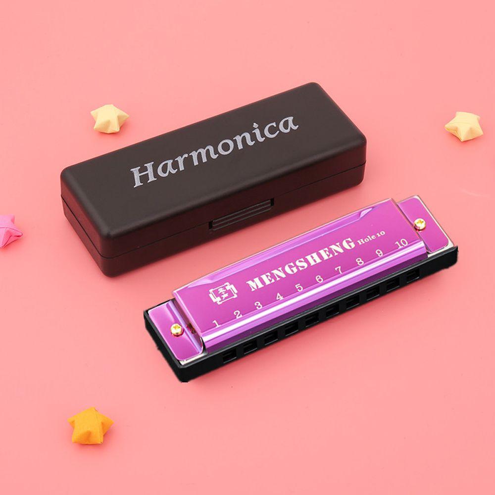 

Education Music Sense Training Educational Toy Diatonic Harp 10 Holes Harp Mouth Organ Harmonica фиолетовый