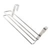 Stainless Steel Kitchen Over Door Roll Paper Holder Paper Towel Rack Hanger