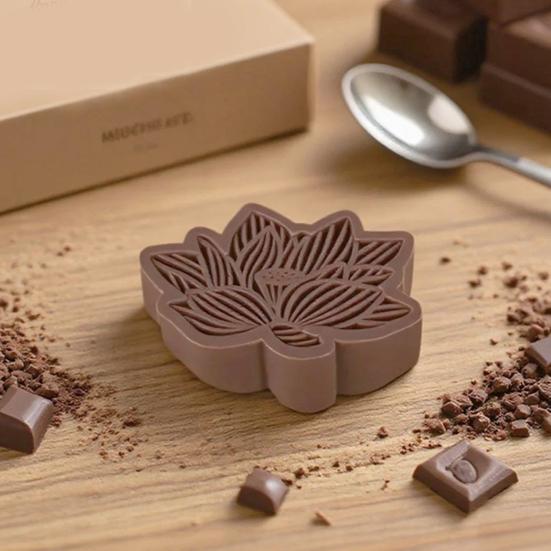 Lotus Rose Ginkgo Leaf Silicone Mold DIY Mousse Cake Chocolate Pudding Mold Non-Stick Baking Pan for Candy Jelly