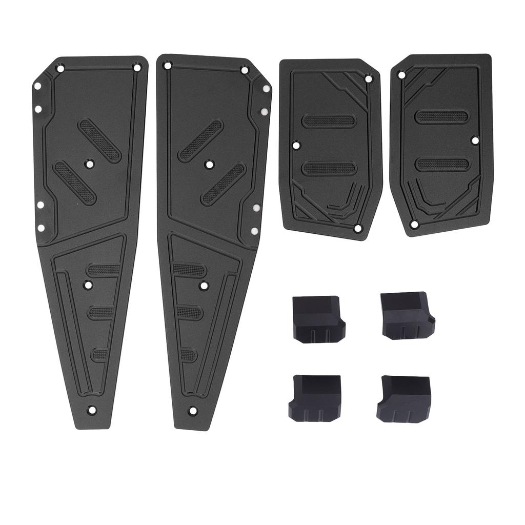 Motorcycle Footboard Steps Durable Increased Stability Comfort Replacement for Aprilla SR GT200 GT125 Black