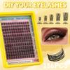 144 Clusters Of C-Song False Eyelashes Set 10-18Mmdiy Segmented Grafting Single Cluster Of Thick Eyelashes