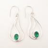 Green Emerald Gemstone 925 Silver Handcrafted Dangle Drop New Earrings Jewelry EE-139-4