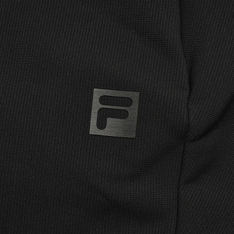 Fila AP. Dynamische Mode Einfarbig Schlicht Lässig Täglich Training Vielseitig Bequem Gestrickte Sporthose Herren Unterteile Tiefschwarz A61M541604FBK