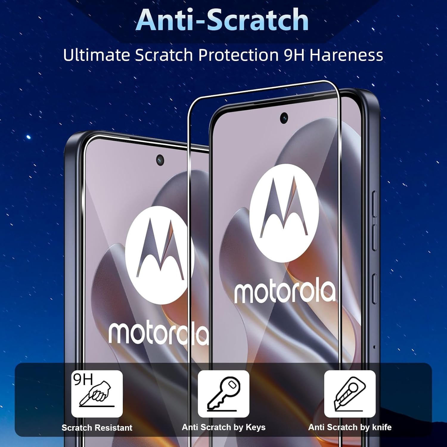 

2 шт. Для Motorola Edge 50 Neo 5G HD Прозорий Захисник Екрану Вибухозахищений 2.5D Заокруглений Край Загартоване Скло Плівка для Екрану Type A