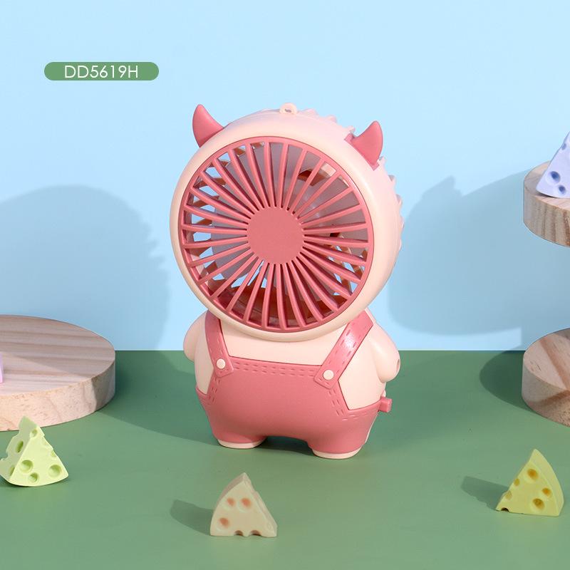 Portable Rechargeable Cartoon Handheld Fan for Students and Children