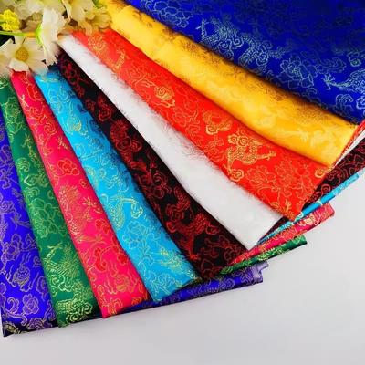 Široká 90cm Série s dračím vzorem z brokátové látky pro Cosplay starověkého Hanfu, Kimono, Tangový oblek, Cheongsam a Hedvábné brokátové oblečení