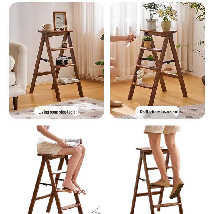 Multifunctional Household Foldable Stool & Ladder for Kitchen and Bar Use