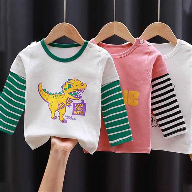 Baumwoll-Kinder Langarmshirt Jungen & Mädchen Oberteil für Frühling/Herbst Weiches Atmungsaktives T-Shirt Kleinkind- & Babykleidung (2-8 Jahre)