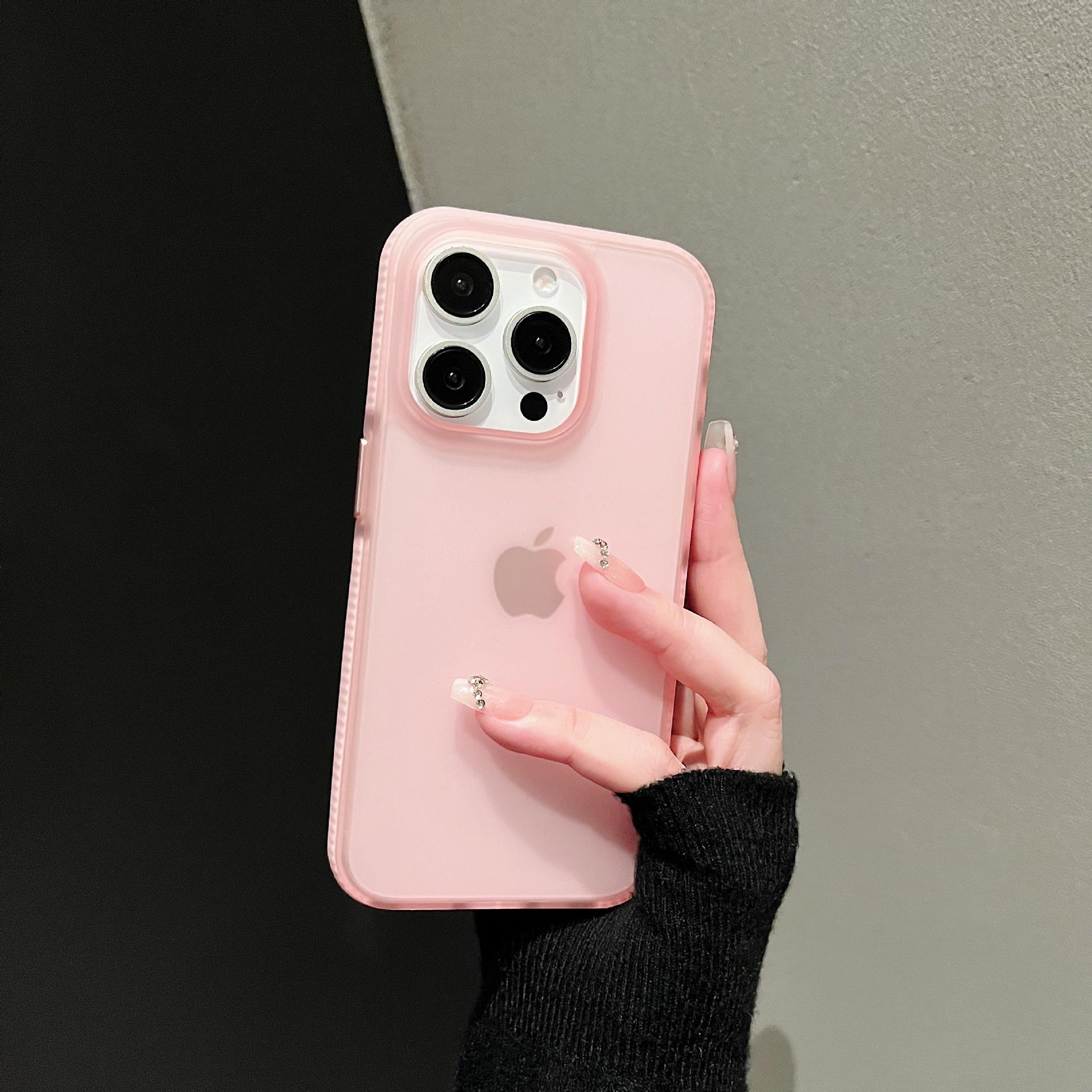 

Ins Candy Color Чехол для телефона Apple 16pro, Матовое покрытие 2.0, Матовый 15ProMax12 iPhone16Pro