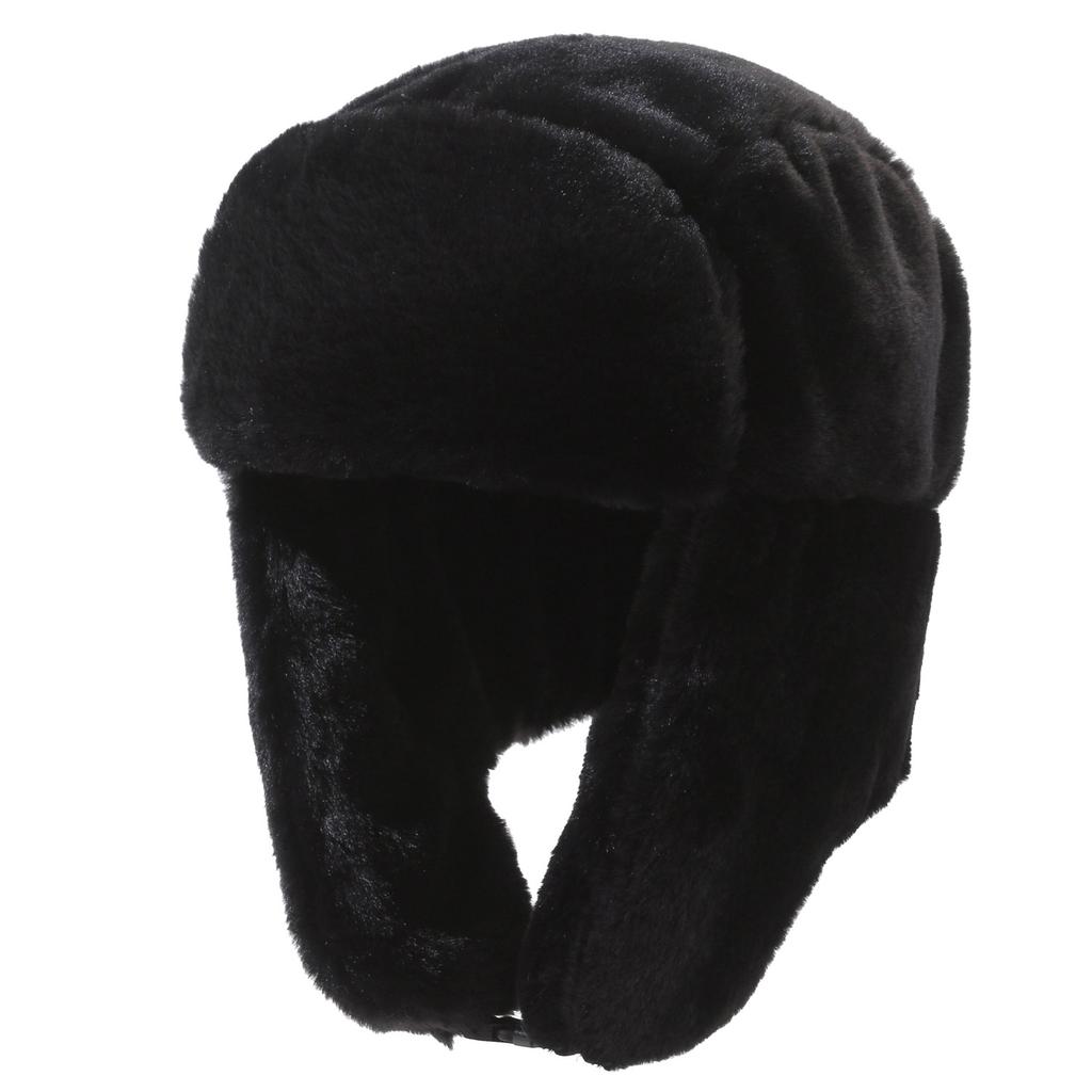 Thickened Plush Lei Feng-style Earmuff Hat  (2 Wearing Styles) - Windproof, Cold-Resistant, Ideal for Winter Outdoor Cycling.